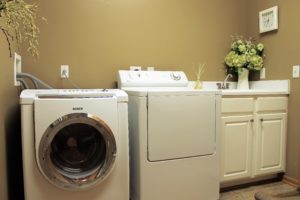 before photo of the laundry room