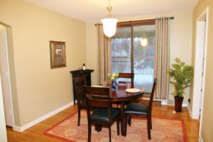 Before photo staging your dining room