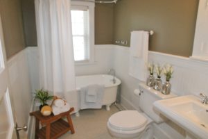 Staging the bathroom